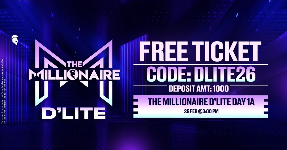 Free ticket to Millionaire Day 1A