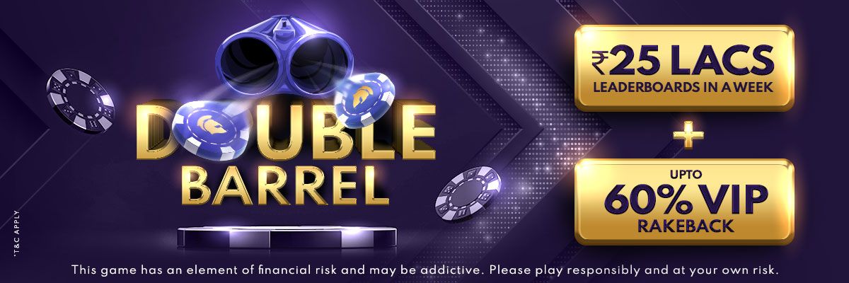 Double Barrel 25 Lac Leaderboard | Win from Rs. 42 Lacs Weekly on Spartan Poker 